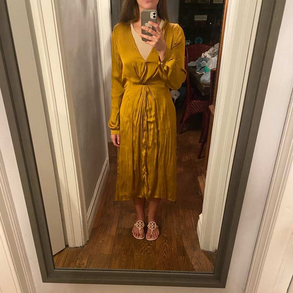 Orange Silky dress